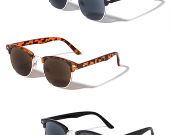 3 Pair of "The Executive" Classic Semi-Rimless Full Reading Lens Sunglasses (No Bifocal)