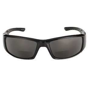 Polarized “The Contender” Lightweight Full Frame Unisex Sport Wrap Bifocal Sunglasses Featuring Night Driving Lenses