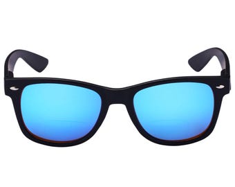Classic Style Bifocal Reading Sunglasses for Men and Women, Outdoor Sun Readers Featuring Spring Hinges - Hard Carrying Case Included