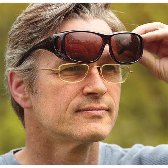 Extra Large Sunglasses That Fit Over Prescription Glasses Featuring HD Blue Blocker Lenses for Men and Women Etsy