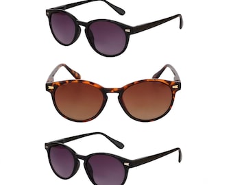 3 Pair of Full Reader Lens Sunglasses (no bifocal) for Men and Women - Spring Hinges & UV400 Protection - Microfiber Soft Pouches Included