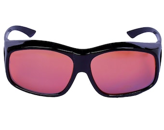 Extra Large Sunglasses that Fit Over Prescription Glasses Featuring (HD) Blue Blocker Lenses for Men and Women
