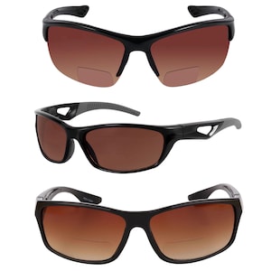 3 Pair of &quot;The Elites&quot; Our Best Selling Unisex Sport/Casual Bifocal Reading Sunglasses Featuring HD Lenses - 3 Microfiber Cases Included