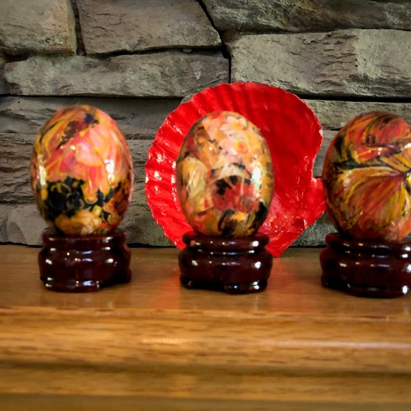 Egg Decoupage Etsy