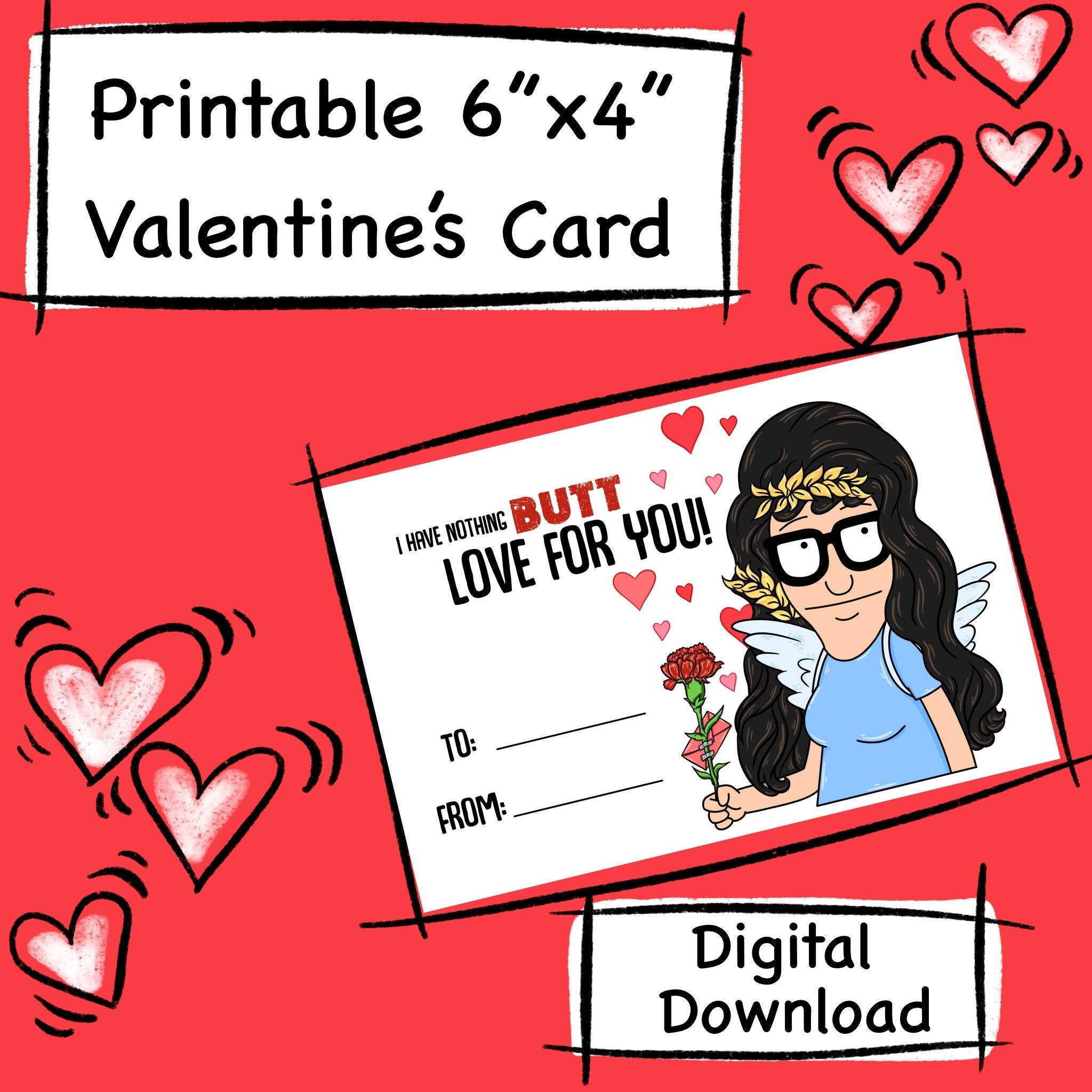 Bob’s Burgers Valentine’s Day Card - Printable - Etsy