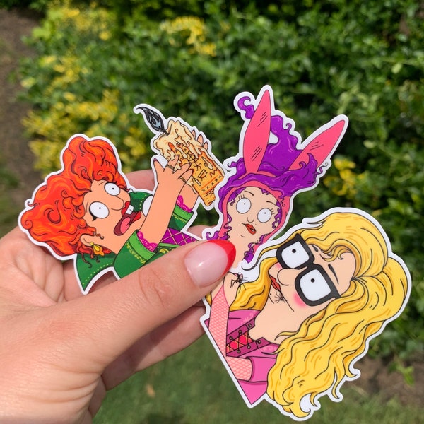 Bob’s Burgers Sanderson Sisters Stickers - Bobs burgers Sticker