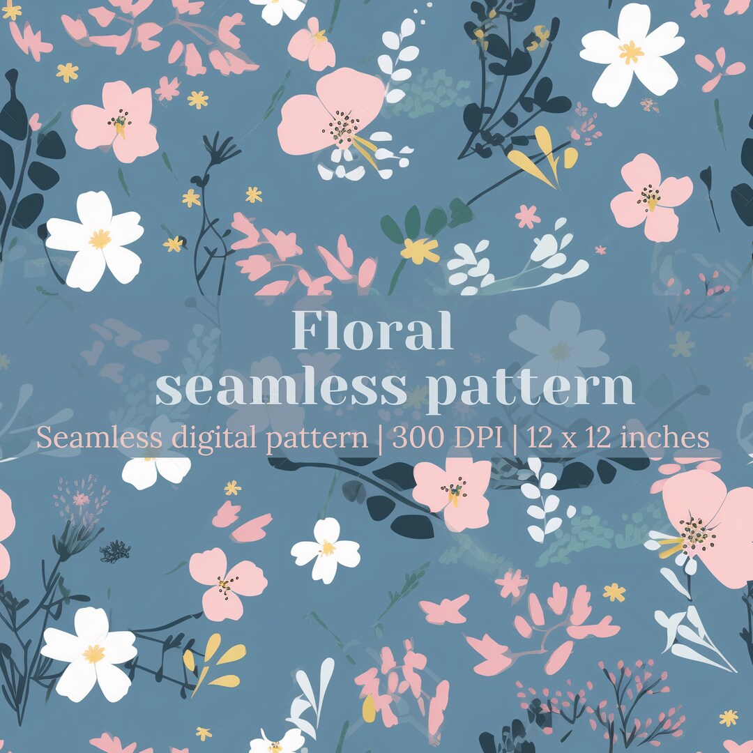 Ditsy Floral Seamless Pattern, Floral Repeating Pattern for Fabric ...