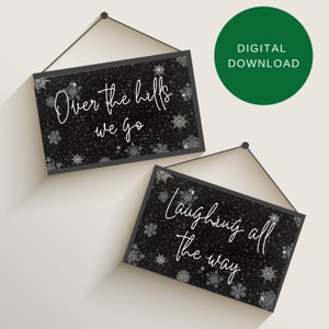 Custom Christmas Wall Art, Jingle Bell Fun, Instant Digital Printable, Modern Minimalist Design, Personalized Gifts, Do It Yourself, Holiday