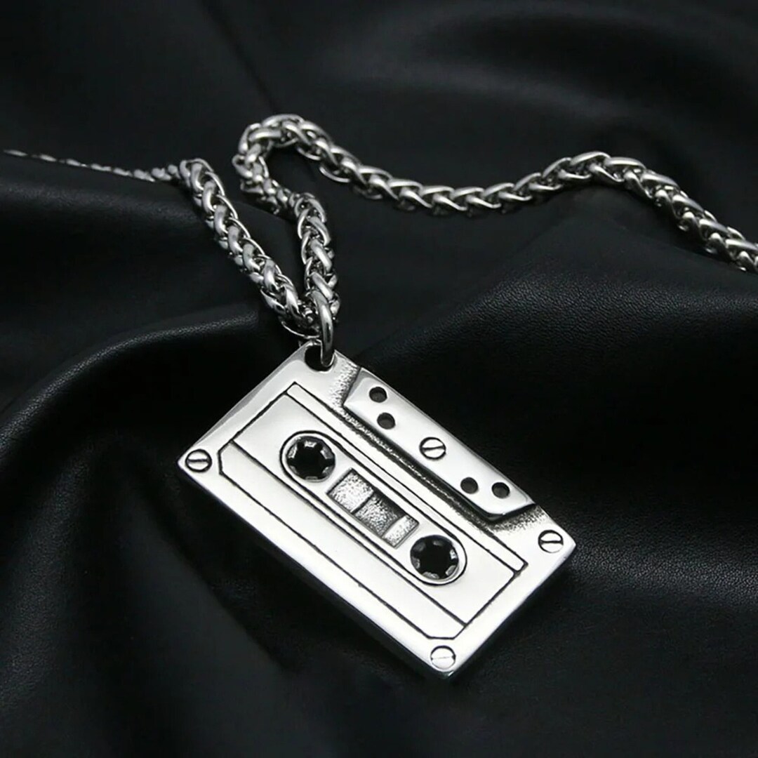 Cassette Necklace Tape Necklace Hip Hop Necklace Rap Necklace Music