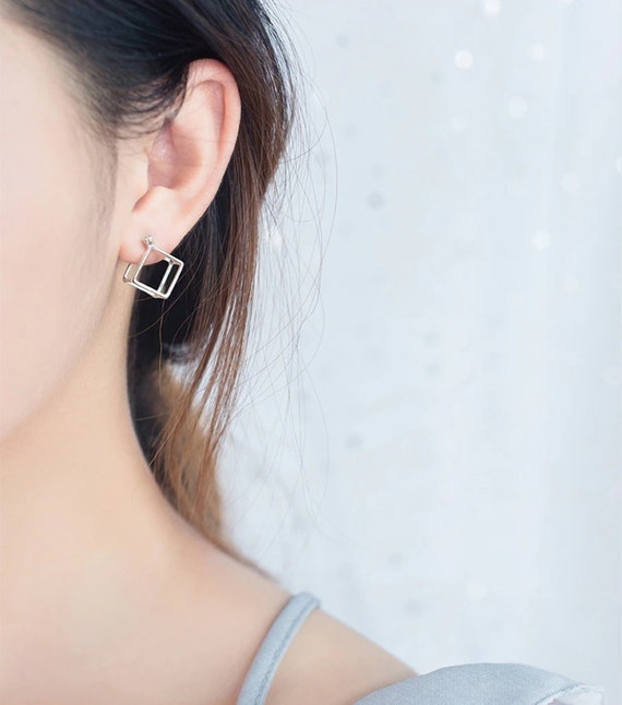 Three Pairs Of Women's New Stylish Elegant Half-ring Earrings Retro Stud  Earring - Walmart.com