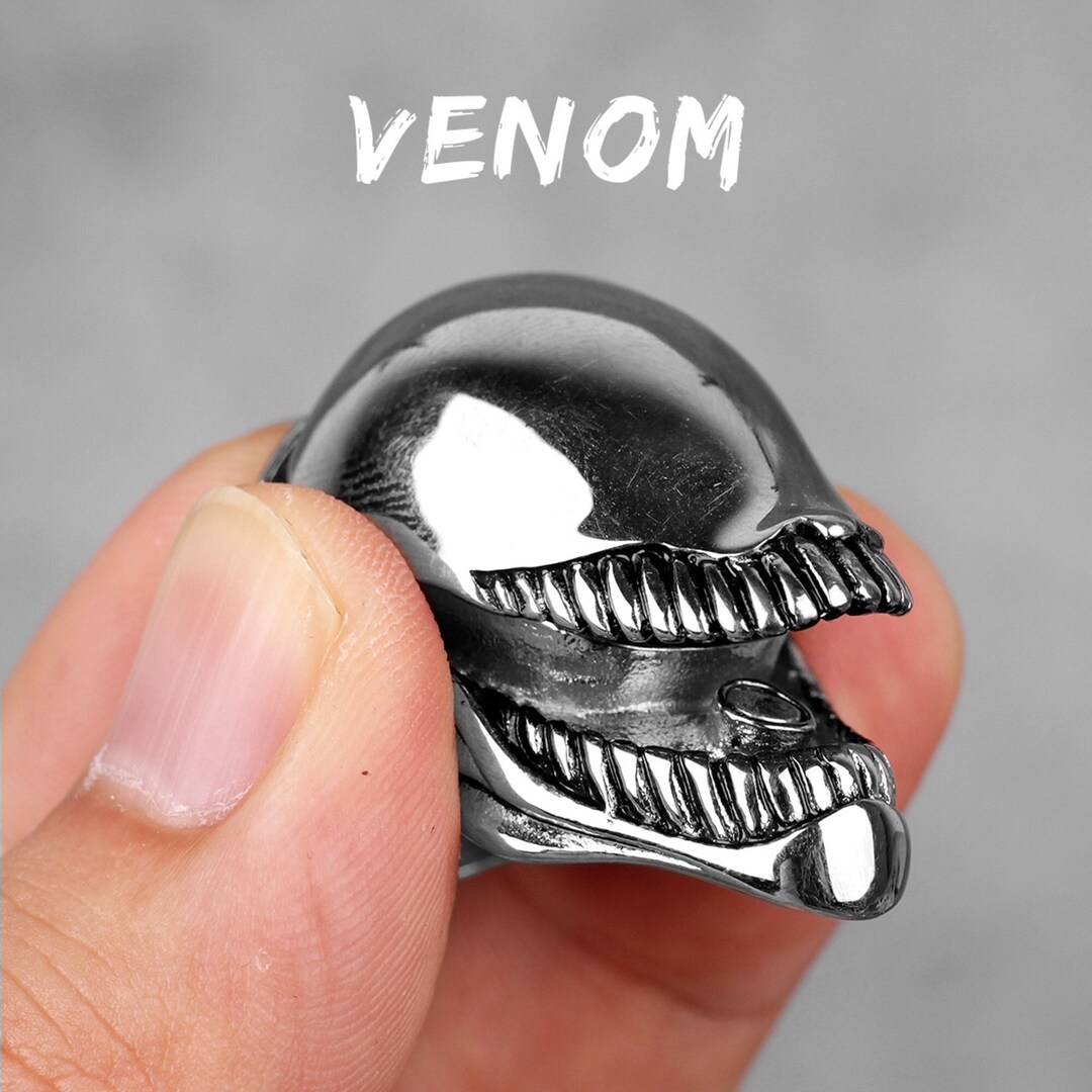Venom Ring Spider Ring Stainless Steel Men Rings Venom Domineering Cool Punk Rock Hip Hop for ...