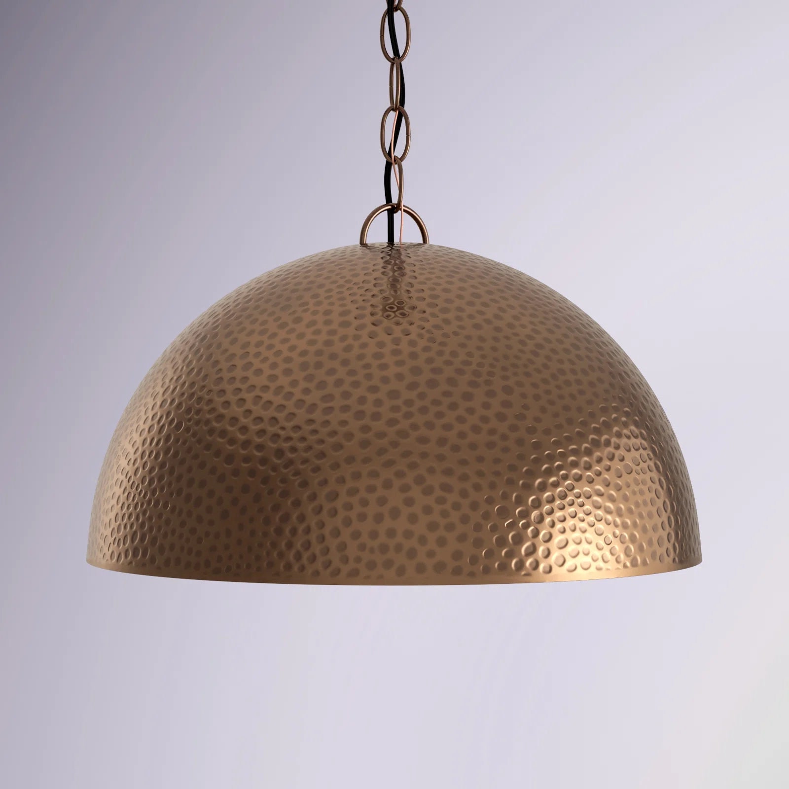 Metal dome 2024 light shade