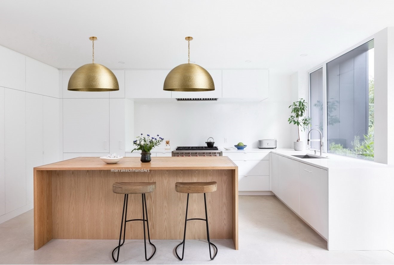 Champagne bronze 2024 kitchen lighting