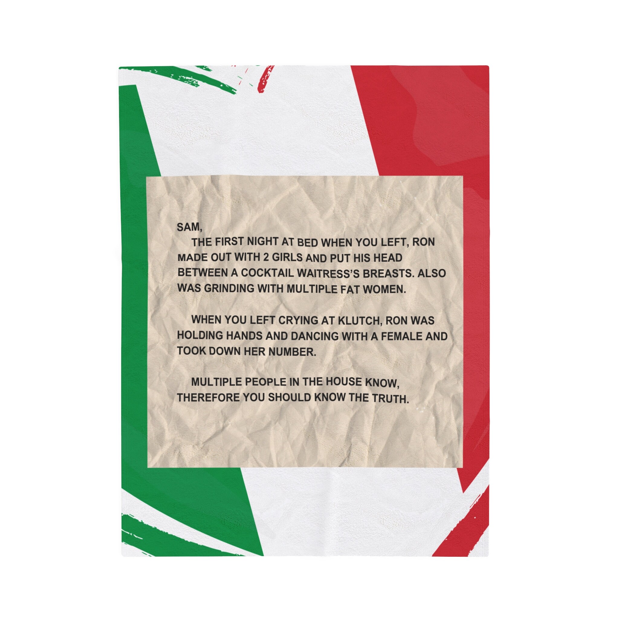 The note jersey shore blanket hot sale