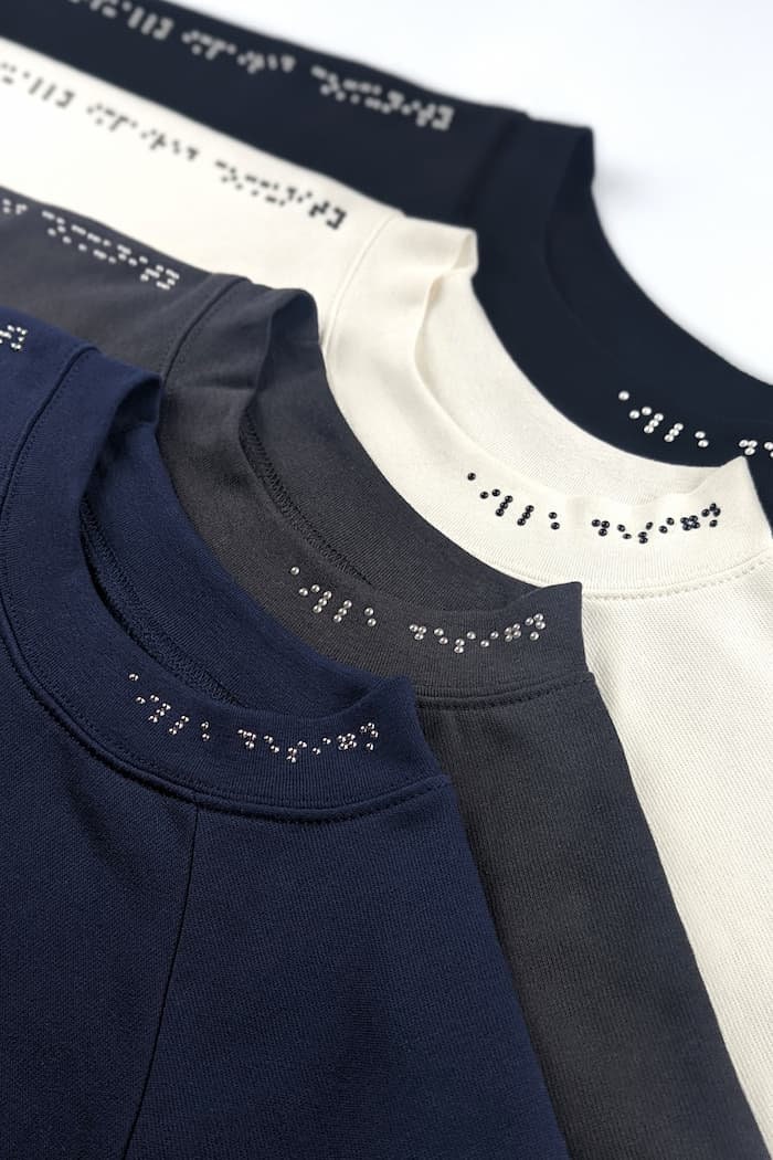 Braille Sweater regular Length, Braille Clothing, Braille Gift, Sweater, Gift for the Blind