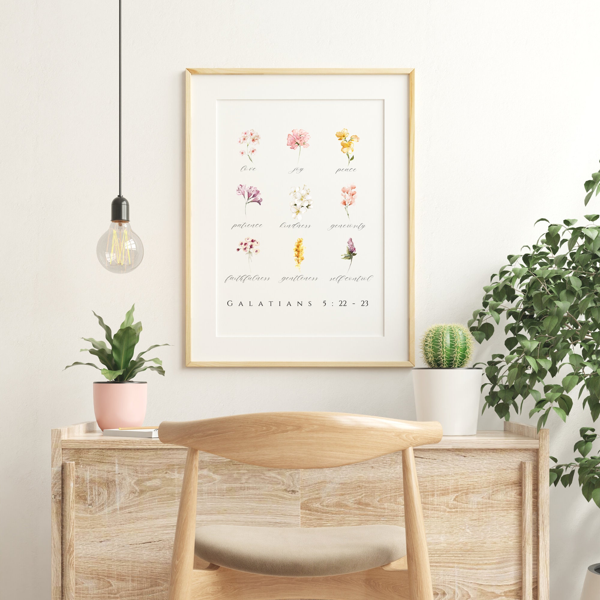 Fruit of the Spirit | Bible Verse Sign | Spirit Wall Art | Free Spirit ...