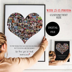 PRINTABLE Mom Collage, Mommy Photo Collage, Customized Mother&#39;s Day Gift, Gift For Mom, Personalized Gift for Mom, Photo Gift