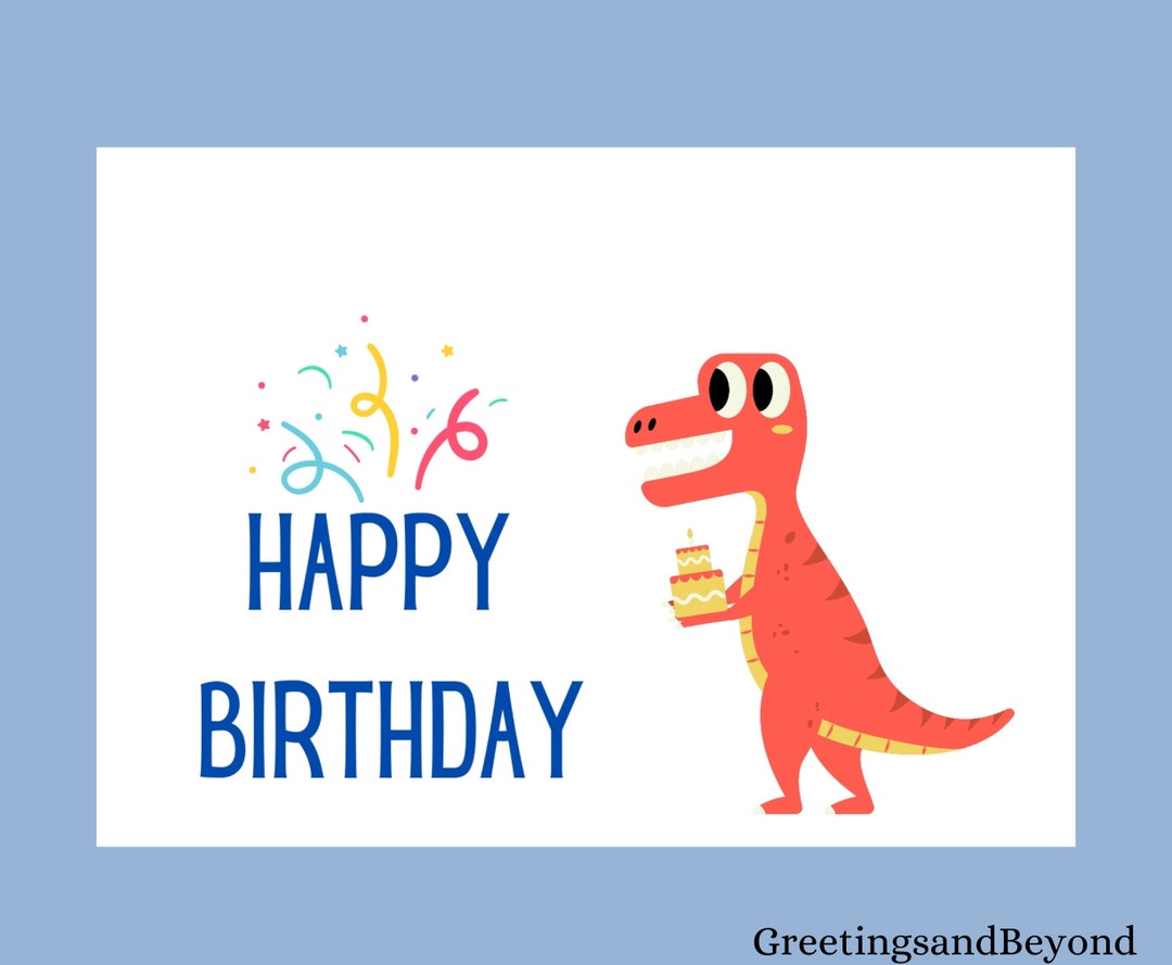 Printable Kids Birthday Card - Etsy