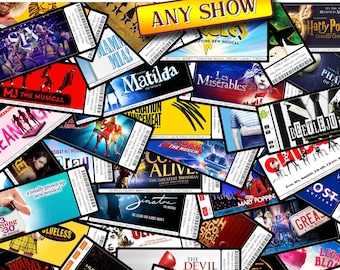 Personalised Theatre Ticket • Custom Show Ticket with Photo • Musical and Play Gift