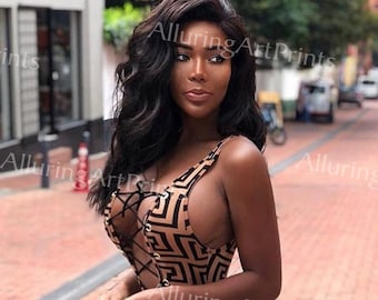 Busty Black Model - Etsy