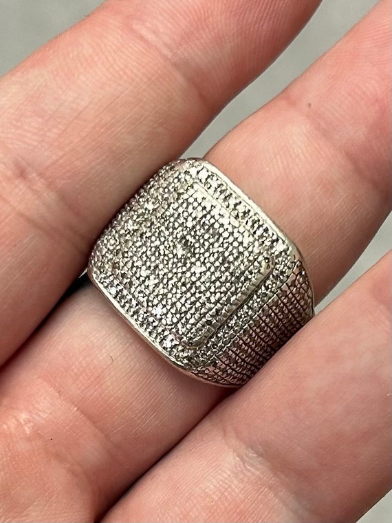 925 Silver 2 CT Diamond Ring