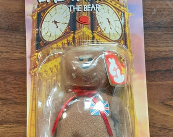 Britannia Bear Ty Beanie Baby: McDonald's Collectible, Flag Bear