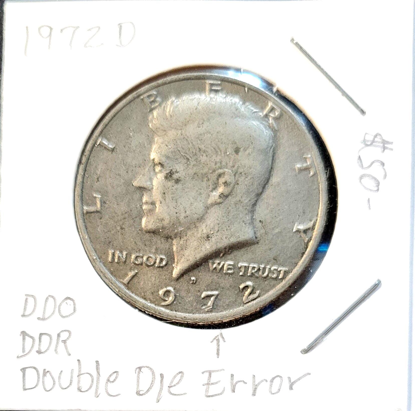 1972 D John F. Kennedy Half Dollar. Rare. DDO DDR Double Die