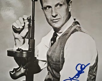 Robert Stack Autographed 8x10 Photo, The Untouchables.