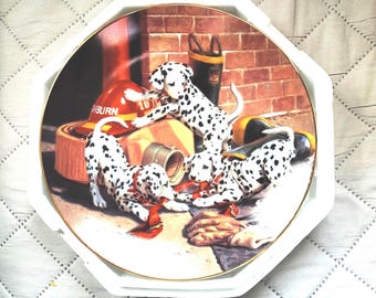 1993 From The Hamilton Collection-Where's the Fire? By Jim Lamb Limited to 28 firing days-No. 4423D-Has COA. Kept in original package.