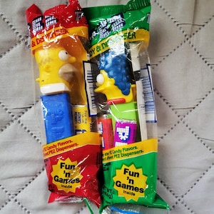 ALL 5-Simpson Pez Dispensers-Homer-Marge-Bart-Lisa-Maggie-All in original unopened packages.