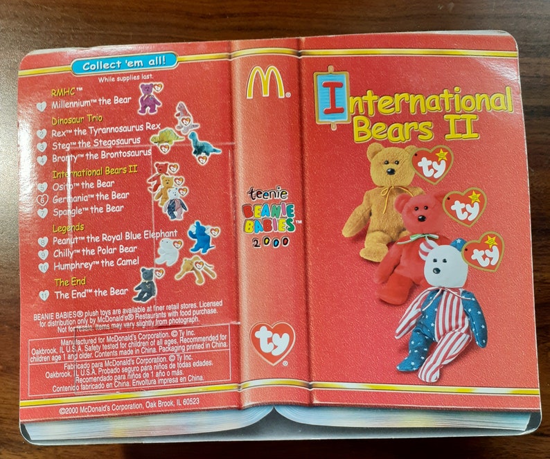 Mcdonald's 2000 International Bears II. Spangle is in His Original ...
