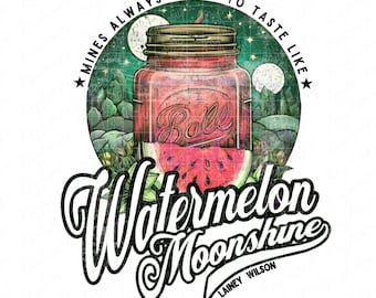 Watermelon Moonshine PNG, diseño digital de Lainey Wilson, lindo diseño de camiseta de concierto, regalos para ella, camiseta de música country, solo archivo png