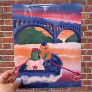 Mascotas de Filadelfia en la impresión de Schuylkill — Impresión artística de Filadelfia