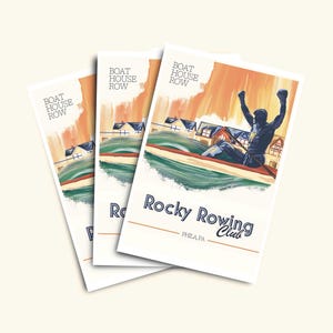 Rocky Rowing Club | Philadelphia Postcard | Boat House Row Postcard