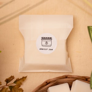 apricot jam | Soy Wax Melts | Handmade Gift, Dye Free, Plastic Free Packaging, Spring Scents