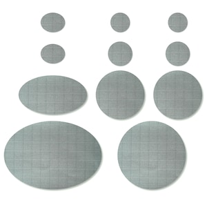 Dark Grey Puffer Jacket Repair Patches: Self-Adhesive Rip-Stop Nylon (11 Pieces)