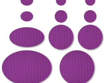 Dark Purple Puffer Jacket Repair Patches: Self-Adhesive Rip-Stop Nylon (11 Pieces)