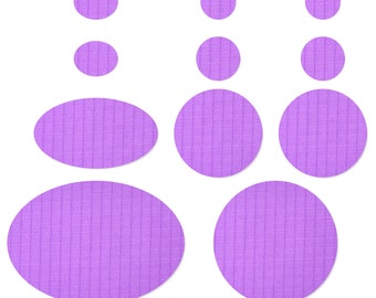 Réparation de doudoune (VIOLET CLAIR) | Patchs autocollants prédécoupés, tissu en nylon indéchirable doux, imperméable et résistant aux déchirures (11 pièces)