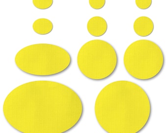 Yellow Puffer Jacket Repair Patches: Self-Adhesive Rip-Stop Nylon (11 Pieces)