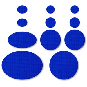 Dark Blue Puffer Jacket Repair Patches: Self-Adhesive Rip-Stop Nylon (11 Pieces)