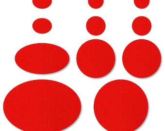 Red Puffer Jacket Repair Patches: Self-Adhesive Rip-Stop Nylon (11 Pieces)
