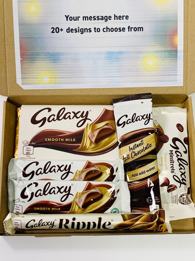 Galaxy Chocolate Gift Box Handmade Letterbox Galaxy Smooth Etsy UK