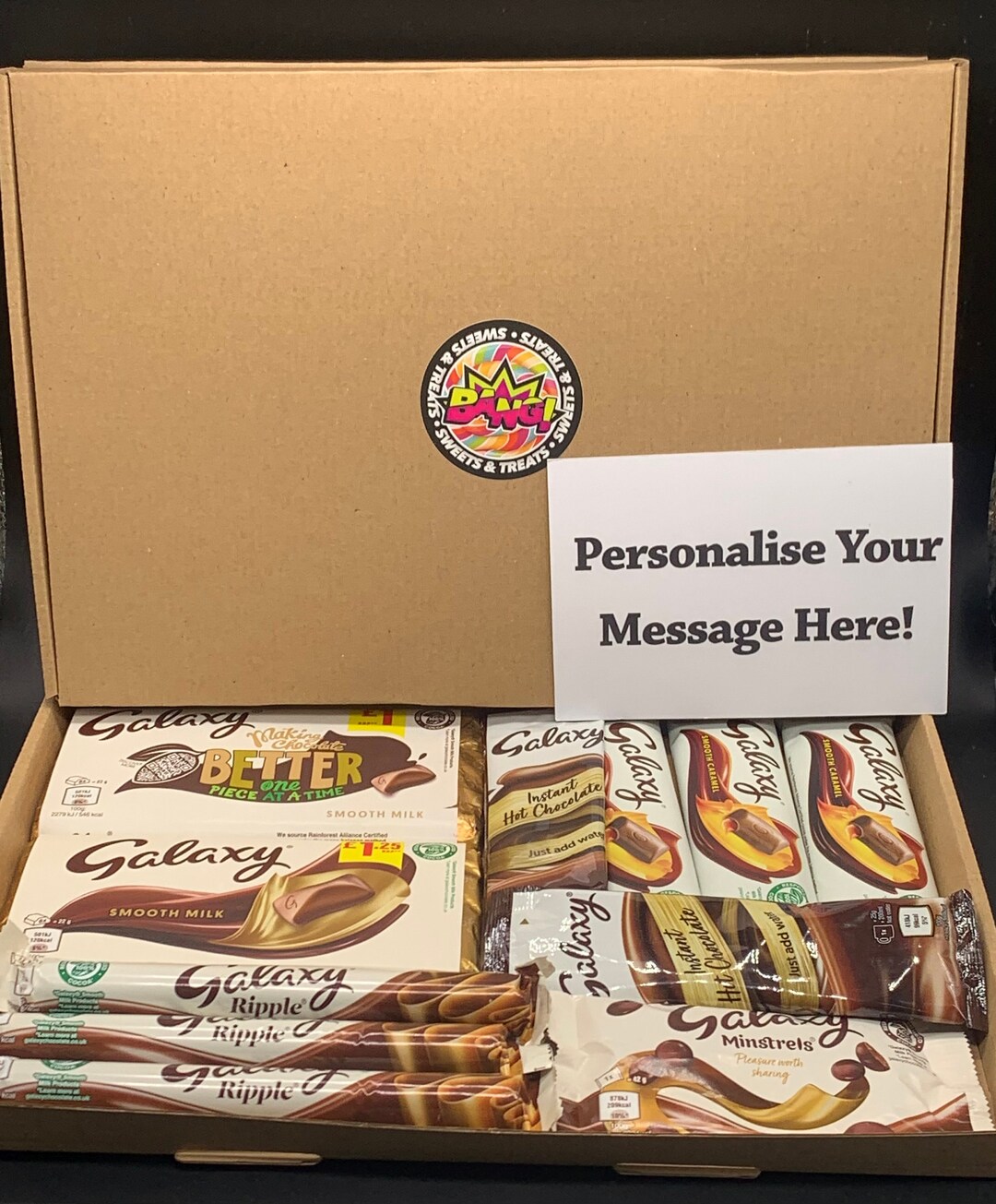 Galaxy Chocolate Gift Box Handmade Letterbox Galaxy Smooth Milk Present