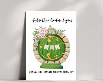 And so it begins wedding day card