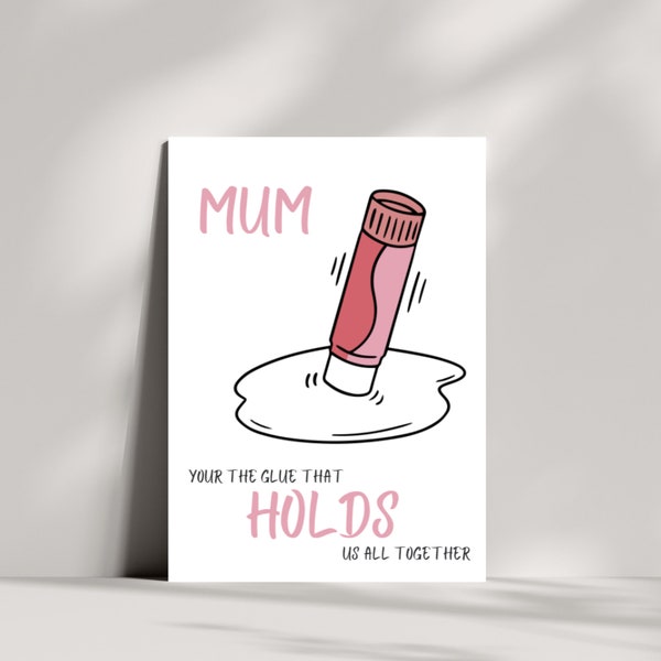 Glue That Holds Us Together Card - Etsy