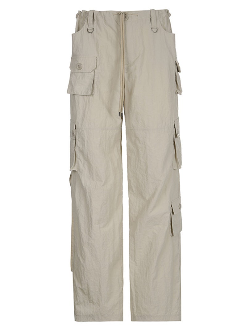 Slim Straight Streamer Cargo Pants Denim Cargo Pants Women - Etsy