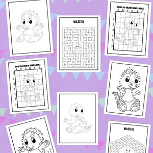 Páginas para colorear y actividades de dinosaurios