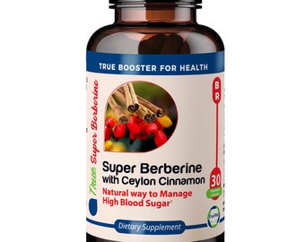 TrueMed Super Berberine Dihydroberberine Ceylon Cinnamon 4000mg 30 Capsules