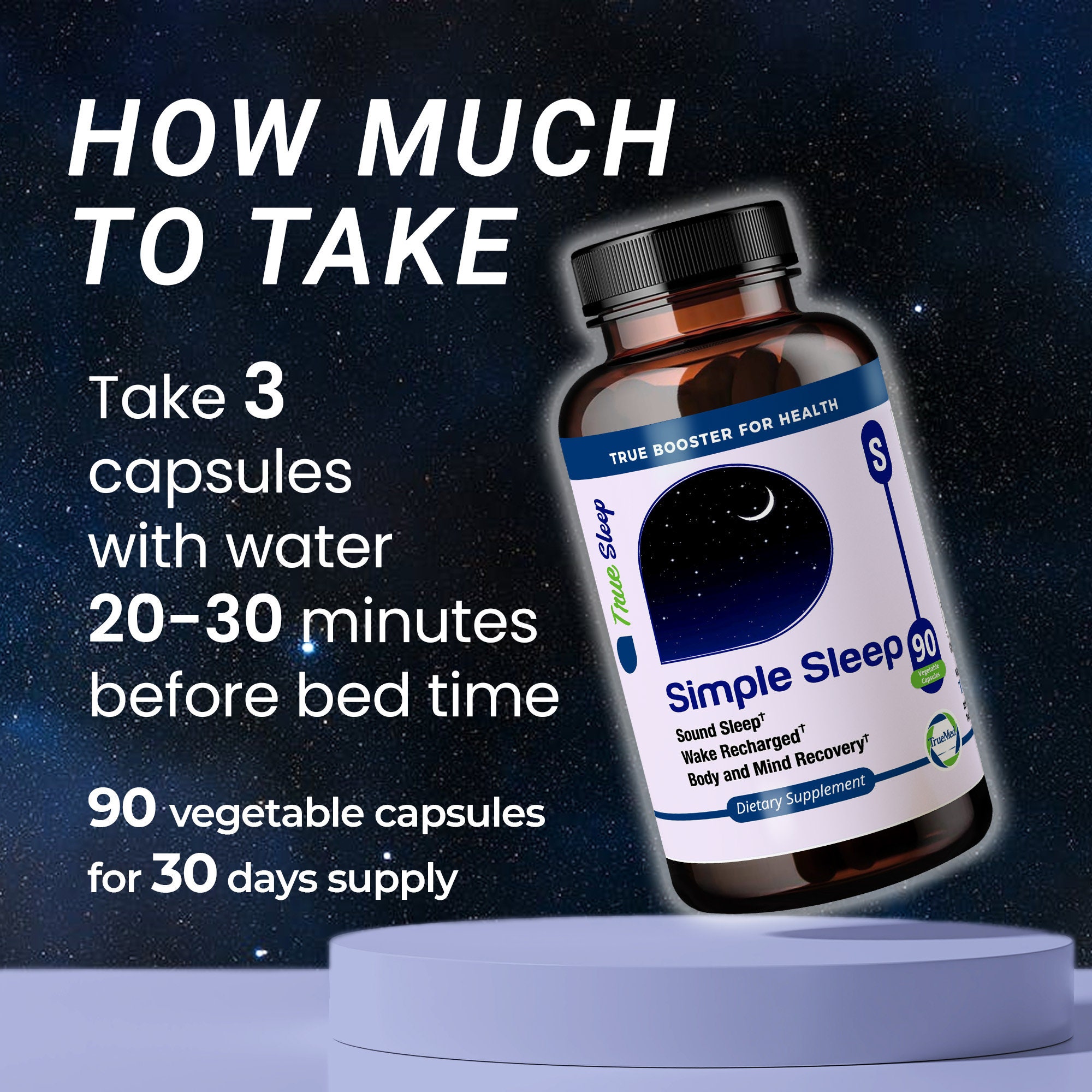 Truemed Simple Sleep Magnesium Glycinate Valerian Extract Gaba Etsy UK