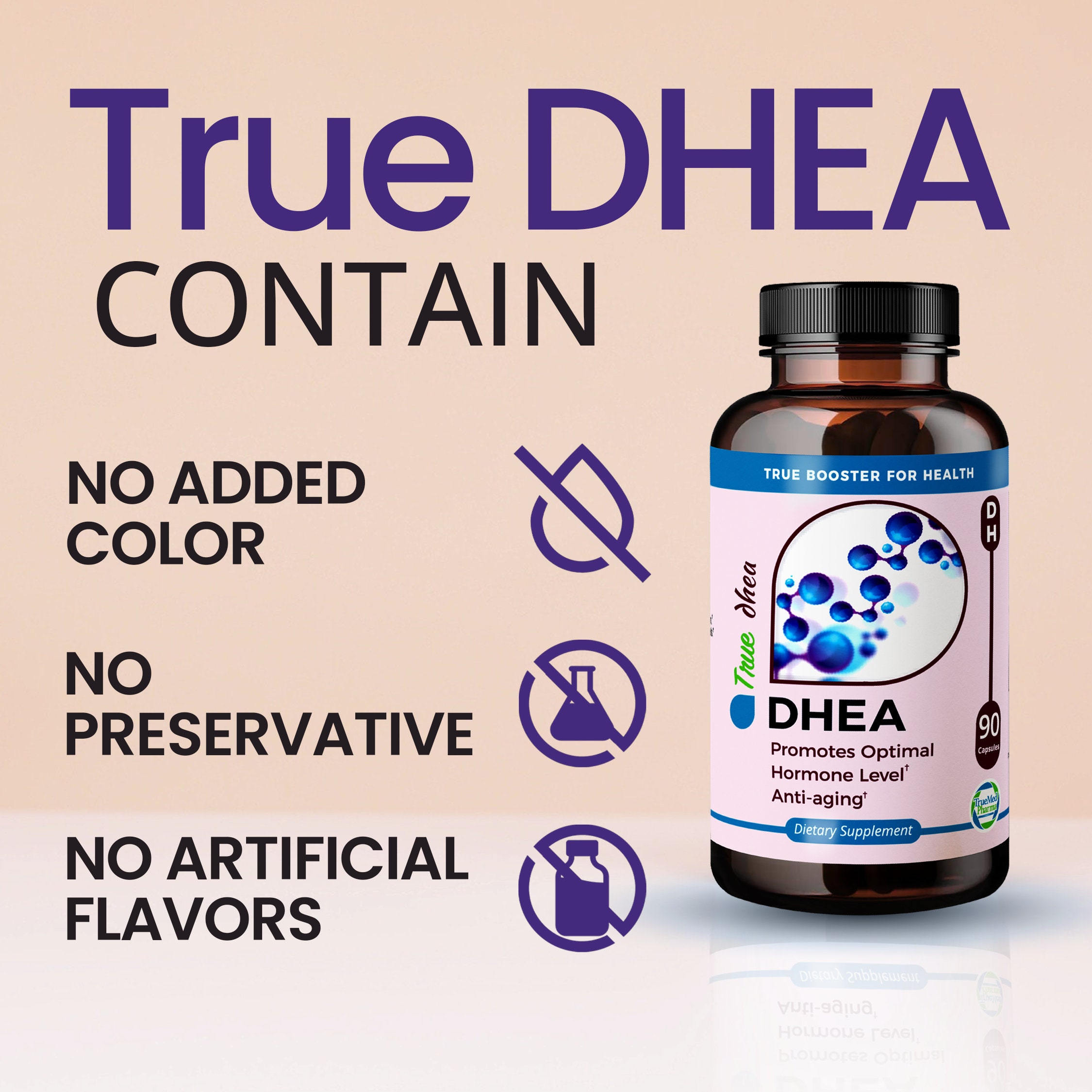 Truemed DHEA Promotes Optimal Hormone Level Antiaging Etsy